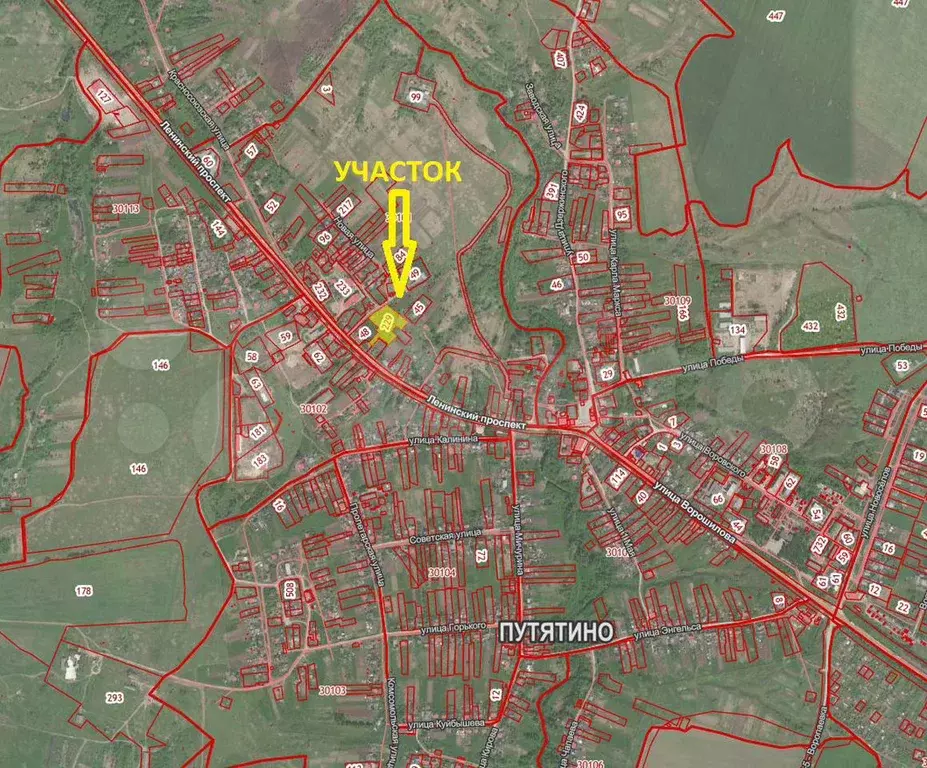 Карта путятино рязанской области с улицами и номерами домов