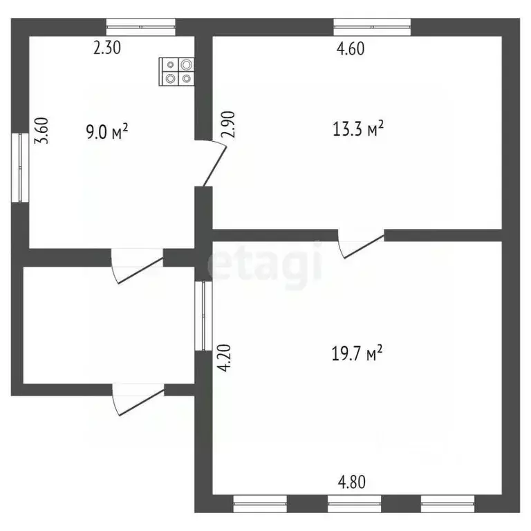 Дом в Мордовия, Рузаевка Локомотивная ул., 115 (42 м) - Фото 0