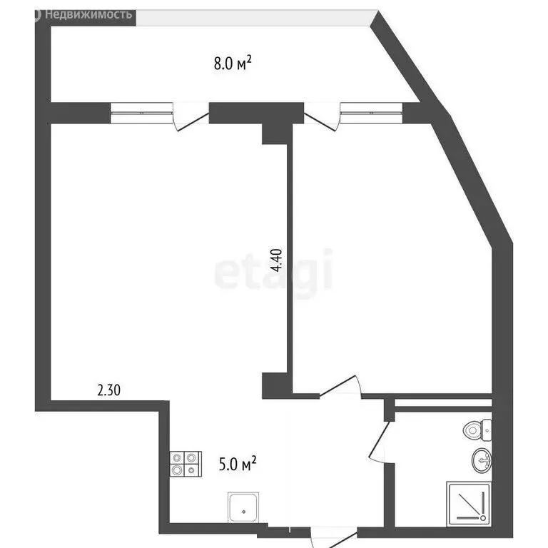 Квартира-студия: Гаспра, Севастопольское шоссе, 1Д (60 м) - Фото 0