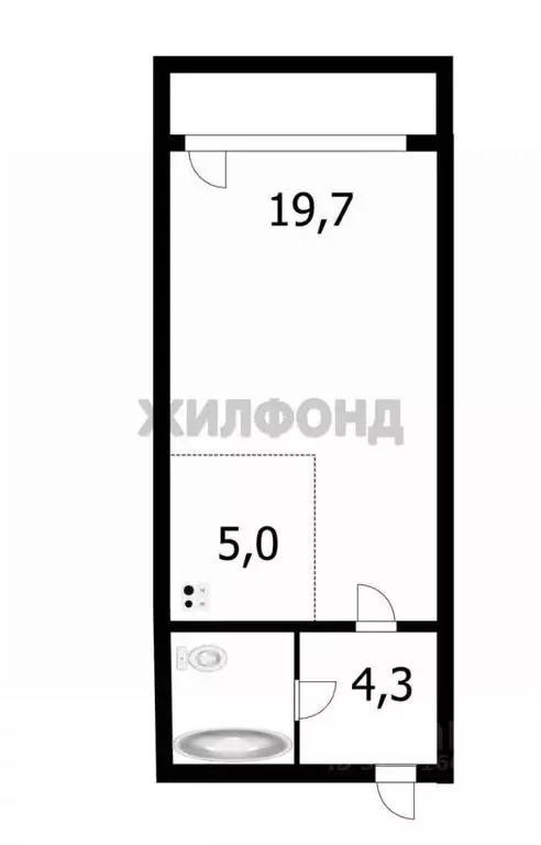 Квартира, студия, 32.4 м - Фото 0