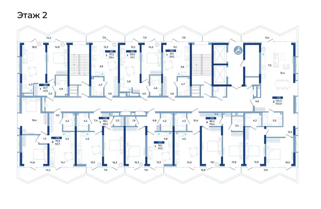 1-комнатная квартира: Алушта, Октябрьская улица, 10 (55.1 м) - Фото 2