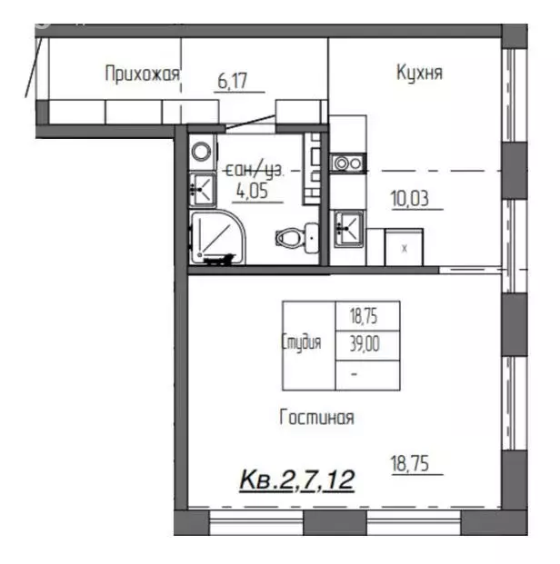 2-комнатная квартира: Оренбург, Степная улица, 50/39 (40 м) - Фото 2
