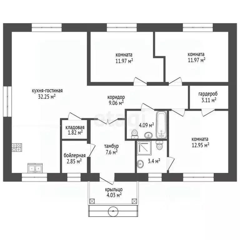 Дом в Тюменская область, Тобольск Восточный мкр, ул. Евгения ... - Фото 2
