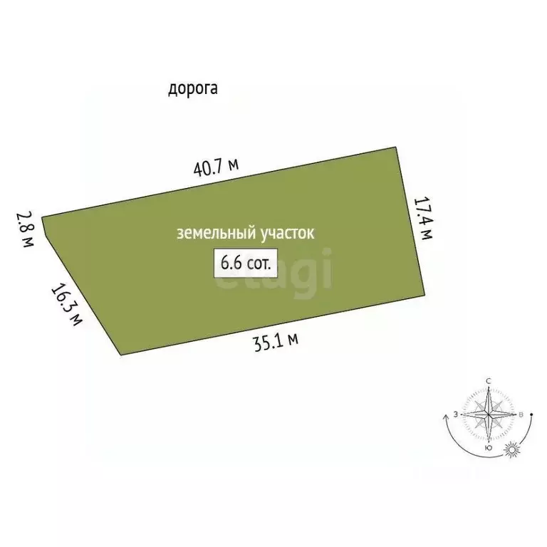 Участок в Ленинградская область, Всеволожск пер. Литературный (6.58 ... - Фото 2