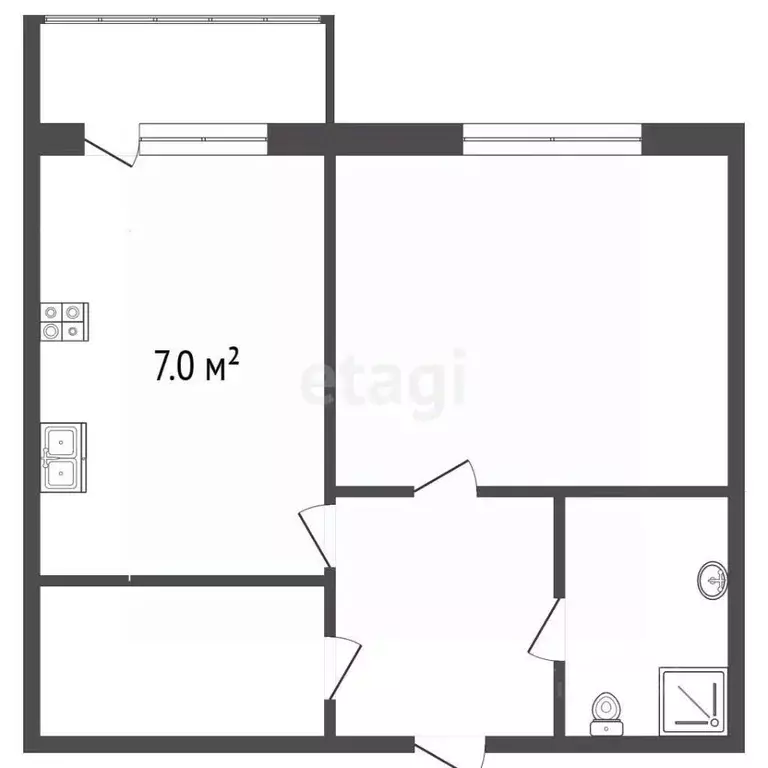 1-к кв. Ярославская область, Рыбинск ул. Фурманова, 5 (29.1 м) - Фото 2