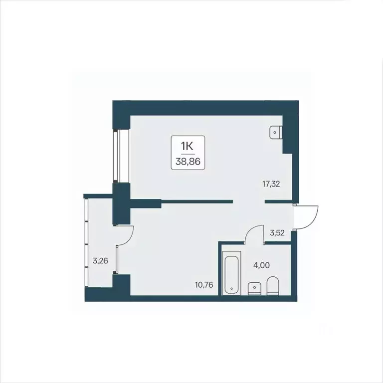 1-к кв. Новосибирская область, Новосибирск ул. Дуси Ковальчук, 385 ... - Фото 1