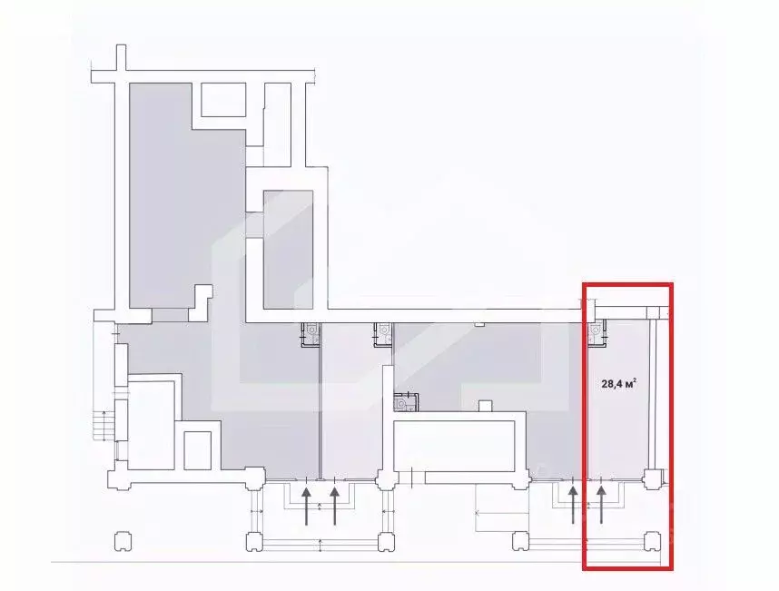 Помещение свободного назначения в Москва Долгоруковская ул., 40 (28 м) - Фото 2