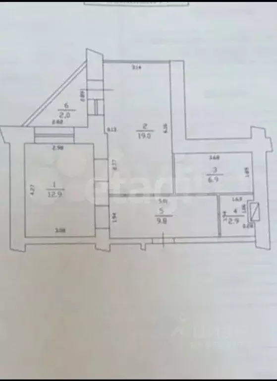 1-к кв. Татарстан, Казань Даурская ул., 22 (50.4 м) - Фото 2