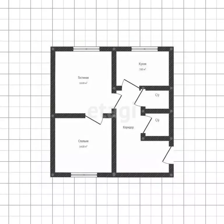 2-к кв. Адыгея, Майкоп Прямая ул., 2Б (48.2 м) - Фото 1