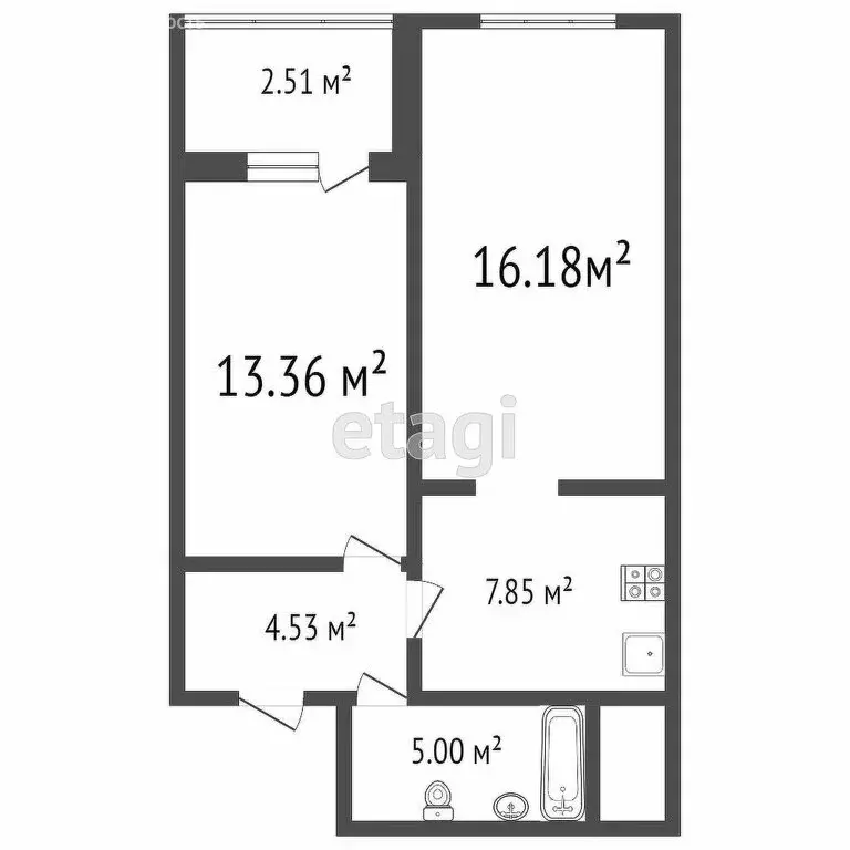 1-комнатная квартира: Ульяновск, Ипподромная улица, 4Б (47.4 м) - Фото 0