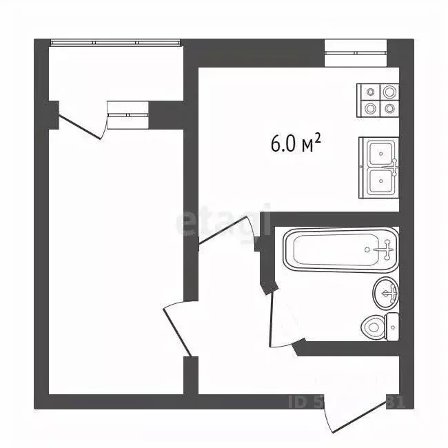 1-к кв. Ростовская область, Таганрог ул. Чехова, 269 (32.3 м) - Фото 2