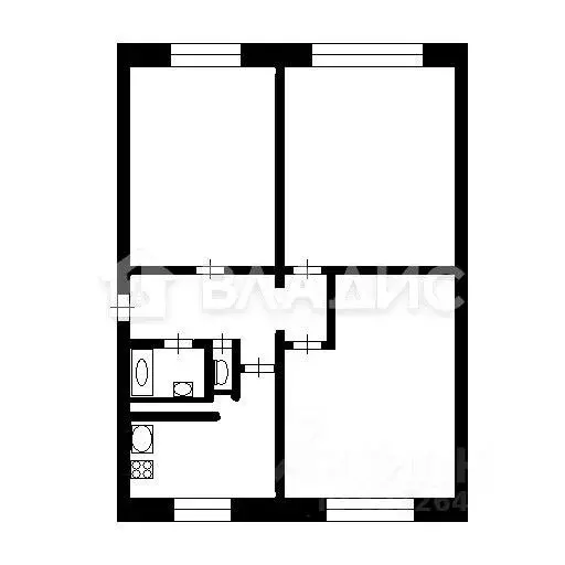 3-к кв. Санкт-Петербург Народная ул., 59 (63.0 м) - Фото 2