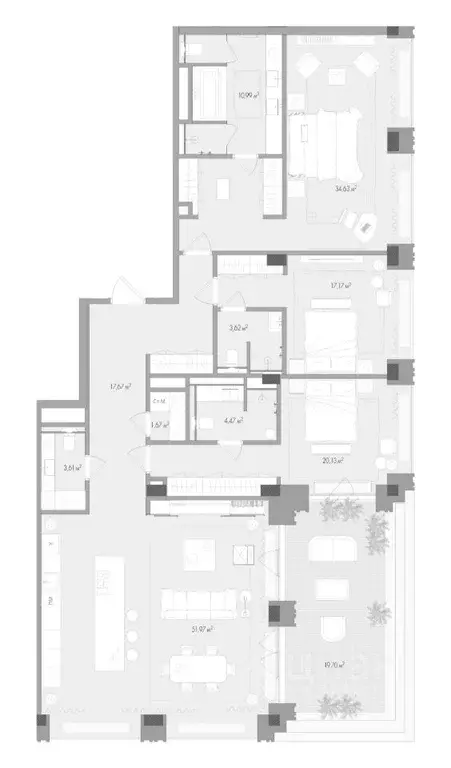 3-к кв. Москва Садовая-Сухаревская ул., 14 (175.85 м) - Фото 0