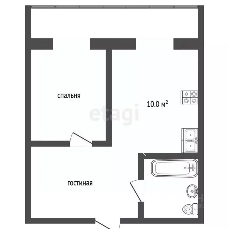 2-к кв. Саратовская область, Саратов ул. Малая Горная, 2 (44.0 м) - Фото 1