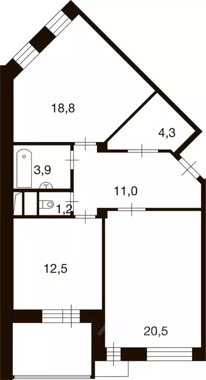 2-к кв. Москва д. Ивановское, ул. Семена Гордого, 10 (72.4 м) - Фото 0