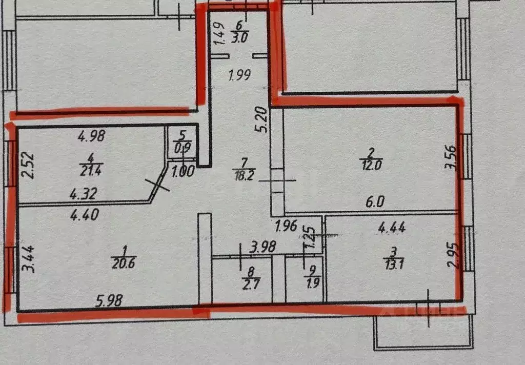 3-к кв. Ставропольский край, Ставрополь ул. Мира, 460/3 (93.8 м) - Фото 2