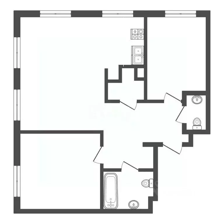 2-к кв. Москва ул. Архитектора Щусева, 4к1 (71.9 м) - Фото 2