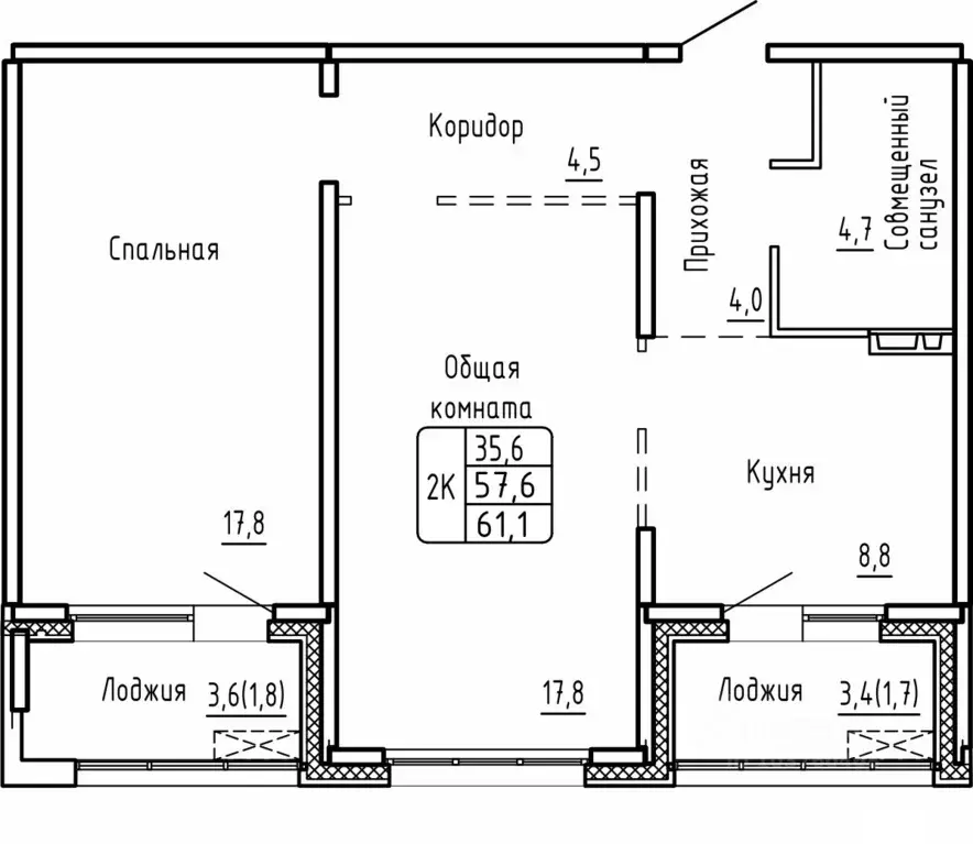 2-к кв. Новосибирская область, Новосибирск Самоцветы жилой комплекс ... - Фото 1