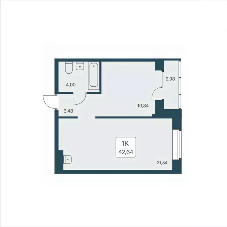 1-к кв. Новосибирская область, Новосибирск ул. Дуси Ковальчук, 385 ... - Фото 1