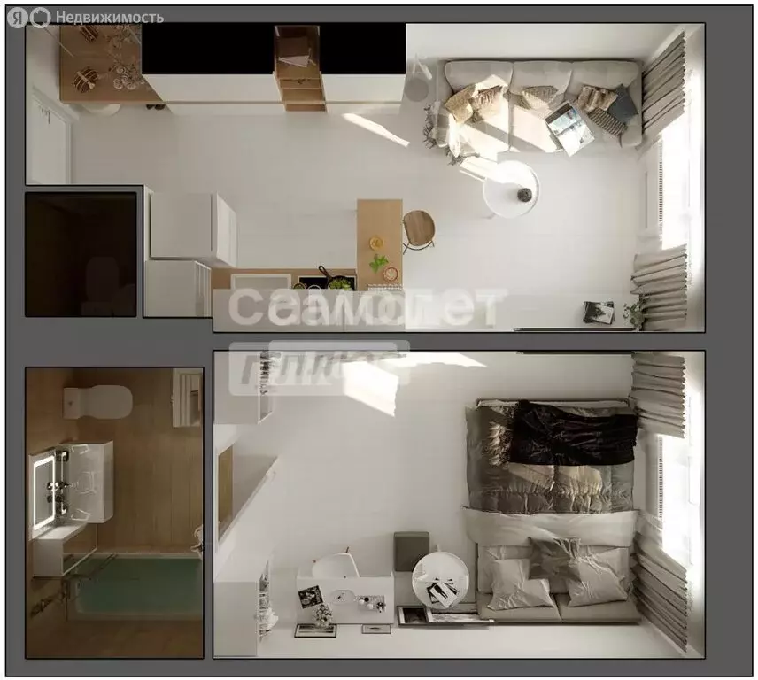 2-комнатная квартира: Жуковский, улица Наркомвод, 31 (34 м) - Фото 0