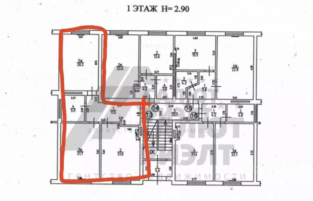 2-к кв. Калининградская область, Калининград ул. Онежская, 10 (80.3 м) - Фото 2