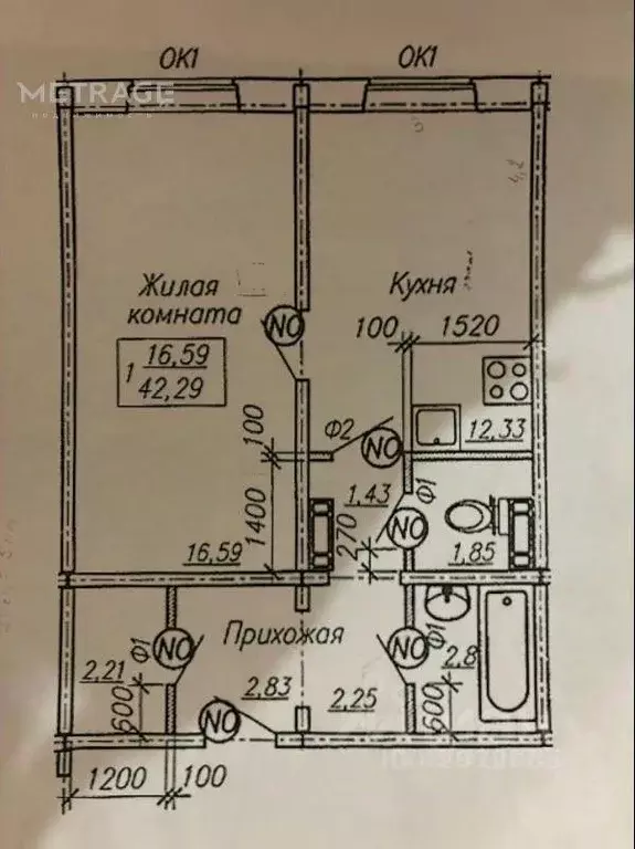 1-к кв. Новосибирская область, Новосибирск ул. В. Высоцкого, 41/5 ... - Фото 1