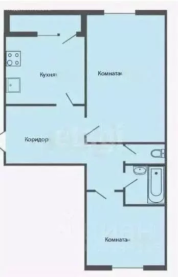 2-к кв. Алтайский край, Барнаул ул. Сергея Ускова, 8 (63.0 м) - Фото 2