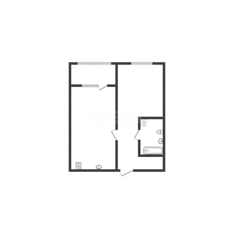 1-к кв. Курская область, Курск ул. Энгельса, 115/4 (38.7 м) - Фото 2