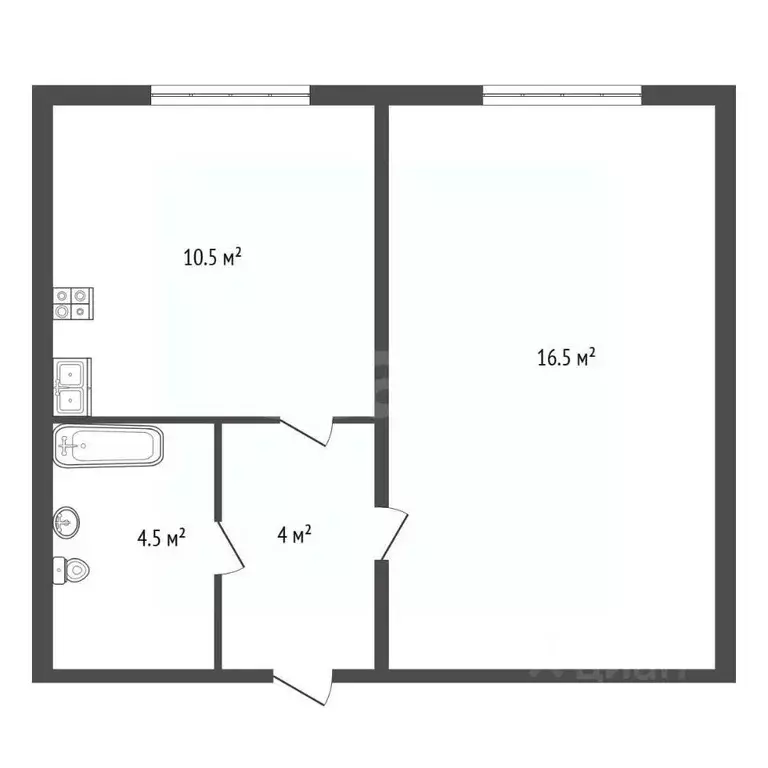 1-к кв. Санкт-Петербург Бестужевская ул., 7к3 (37.6 м) - Фото 2