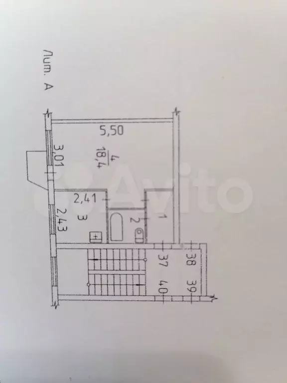 1-к. квартира, 30 м, 5/5 эт. - Фото 0