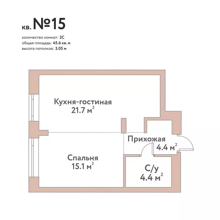 2-комнатная квартира: Новосибирск, жилой комплекс Флора и Фауна (45.5 ... - Фото 0