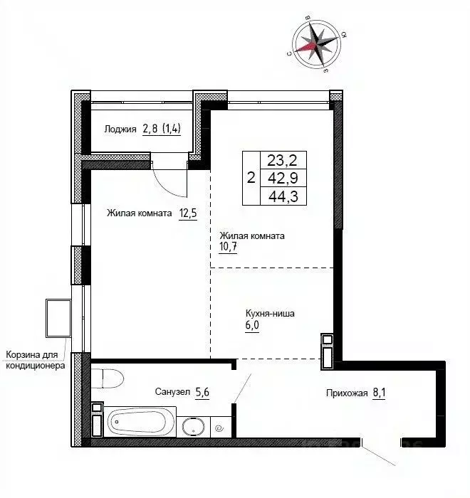 2-к кв. Приморский край, Надеждинский район, пос. Новый ул. Ленина, ... - Фото 0