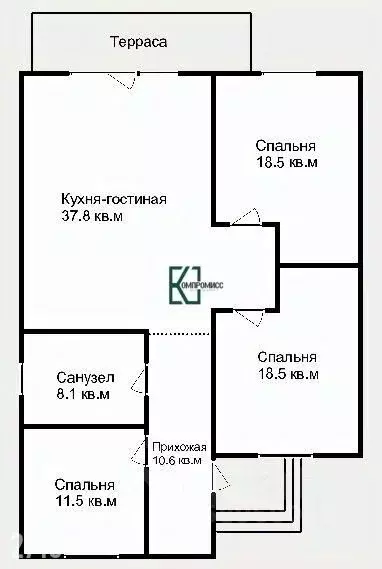 Дом в Краснодарский край, Абинск Севастопольская ул., 41 (105 м) - Фото 1