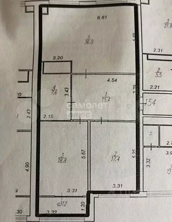 3-к кв. Рязанская область, Рязань Кальная ул., 5 (95.2 м) - Фото 2