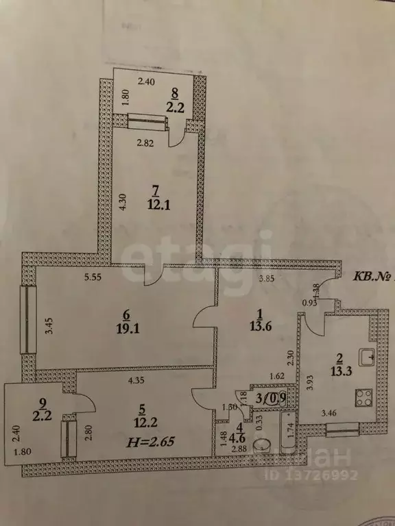 3-к кв. Саратовская область, Энгельс ул. Марины Расковой, 18 (80.2 м) - Фото 1