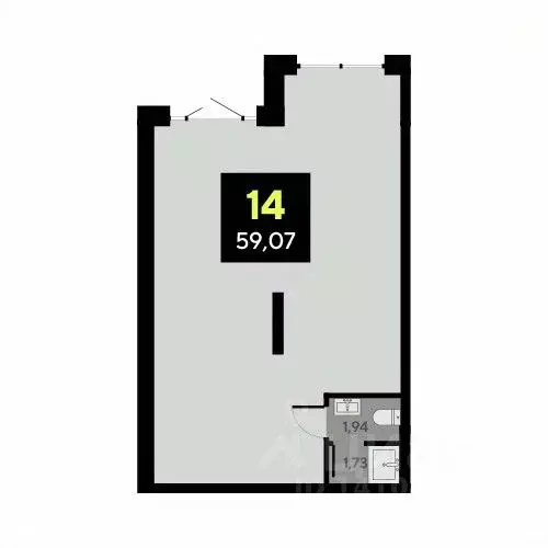 Офис в Тюменская область, Тюмень ул. Андрея Приказнова, 2 (59 м) - Фото 1