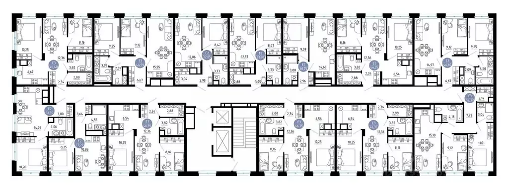 2-к кв. Рязанская область, Рязань 9-10-й кв-л,  (46.35 м) - Фото 2