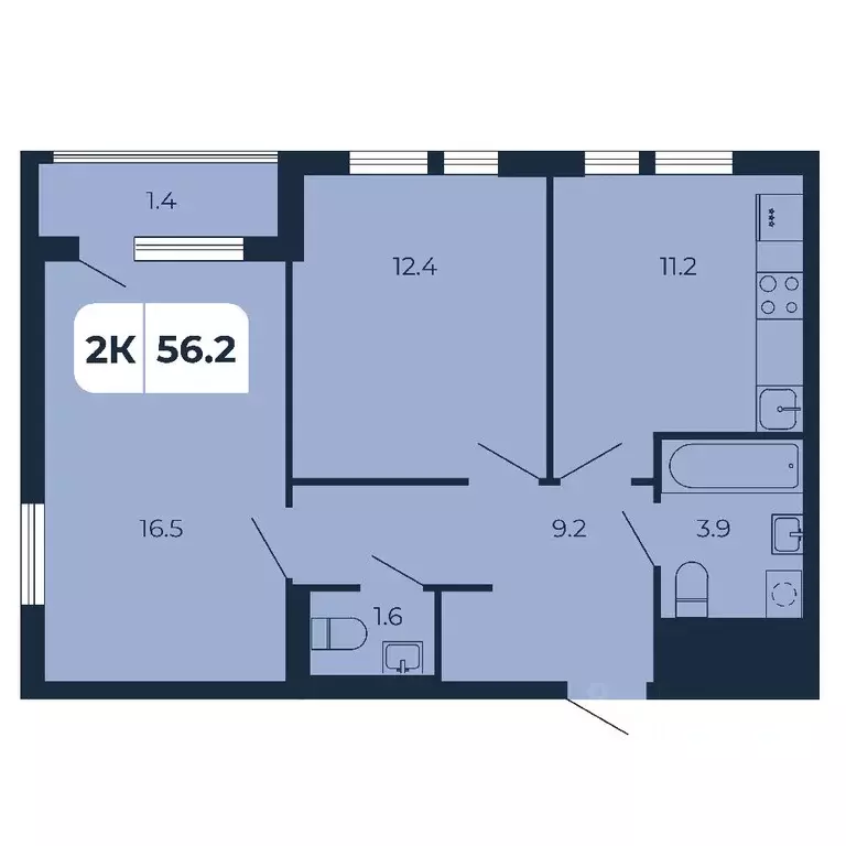 2-к кв. Ростовская область, Ростов-на-Дону Северный мкр, ул. ... - Фото 1