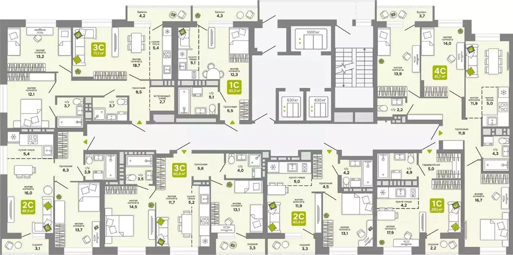 2-к кв. Новосибирская область, Новосибирск 68-й кв-л,  (40.4 м) - Фото 1