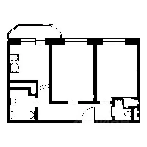 2-к кв. Ленинградская область, Мурино Всеволожский район, ул. ... - Фото 2