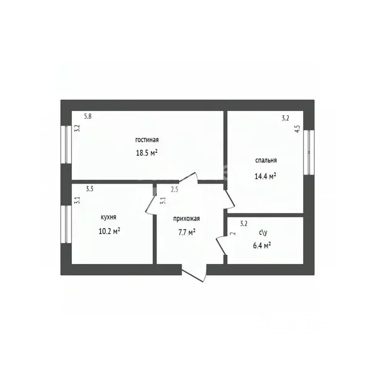 2-к кв. Дагестан, Дербент ул. Имама Шамиля, 4 (63.0 м) - Фото 2