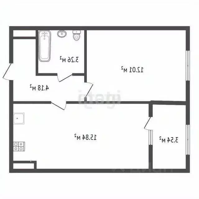 1-к кв. Воронежская область, с. Новая Усмань бул. Художников, 2А (35.4 ... - Фото 2