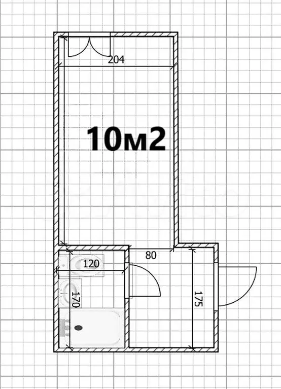 Квартира-студия, 18 м, 1/6 эт. - Фото 0