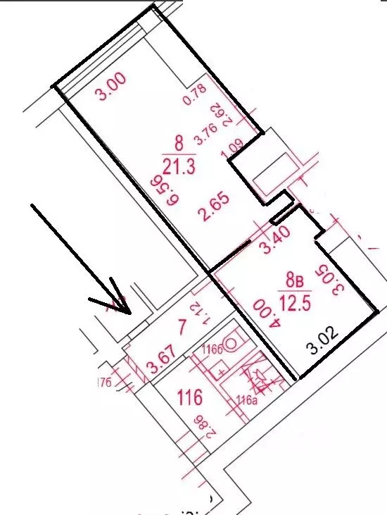 Помещение свободного назначения в Москва ул. Косыгина, 13 (34 м) - Фото 1