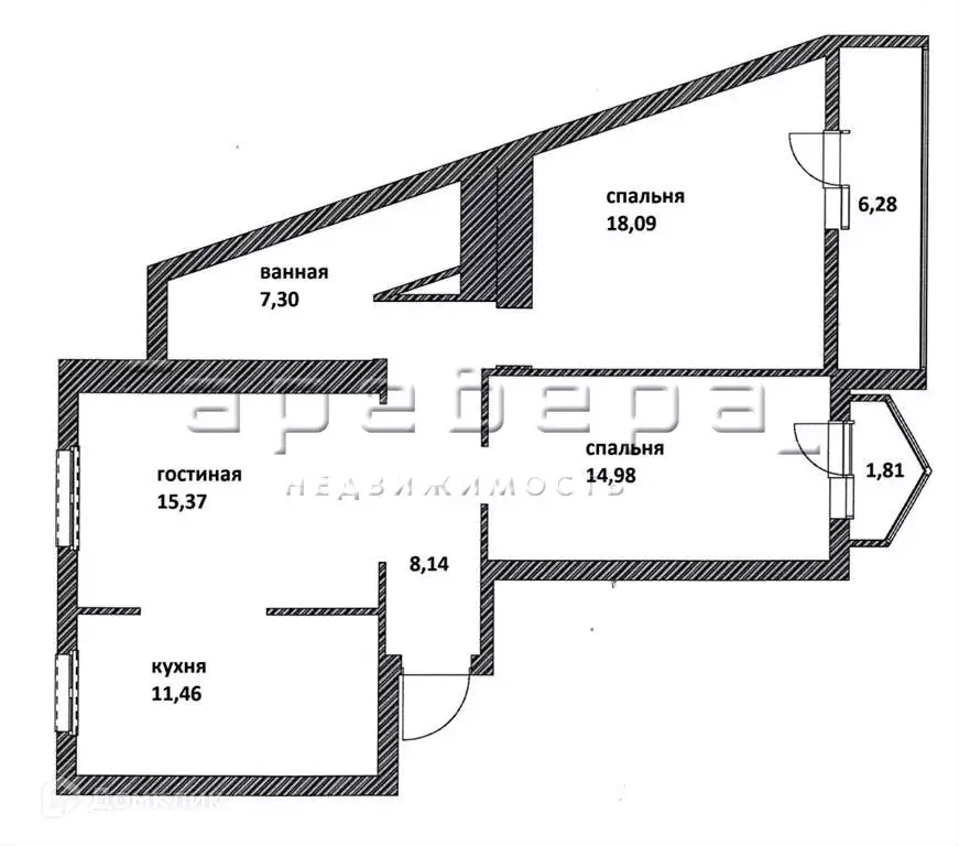 Продаётся 3-к квартира, 81.3 м - Фото 1