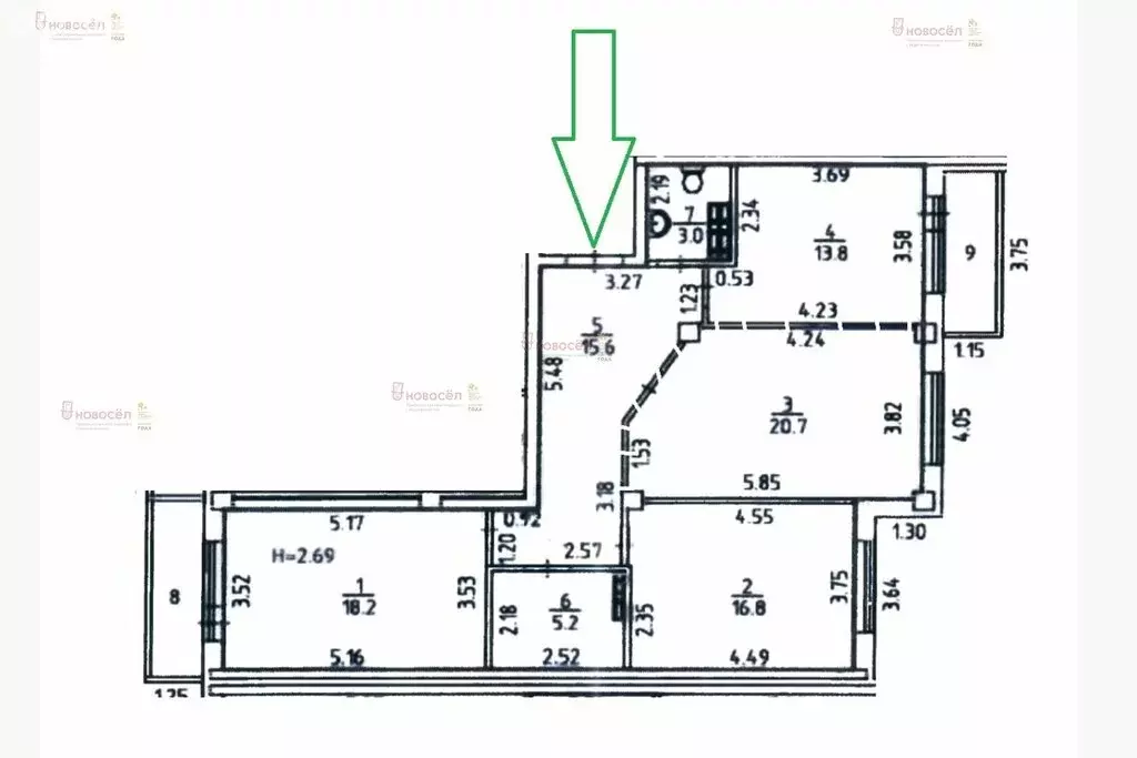 3-комнатная квартира: Екатеринбург, улица Куйбышева, 21 (93 м) - Фото 0