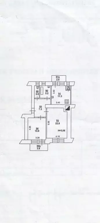 2-к. квартира, 65 м, 2/4 эт. - Фото 0