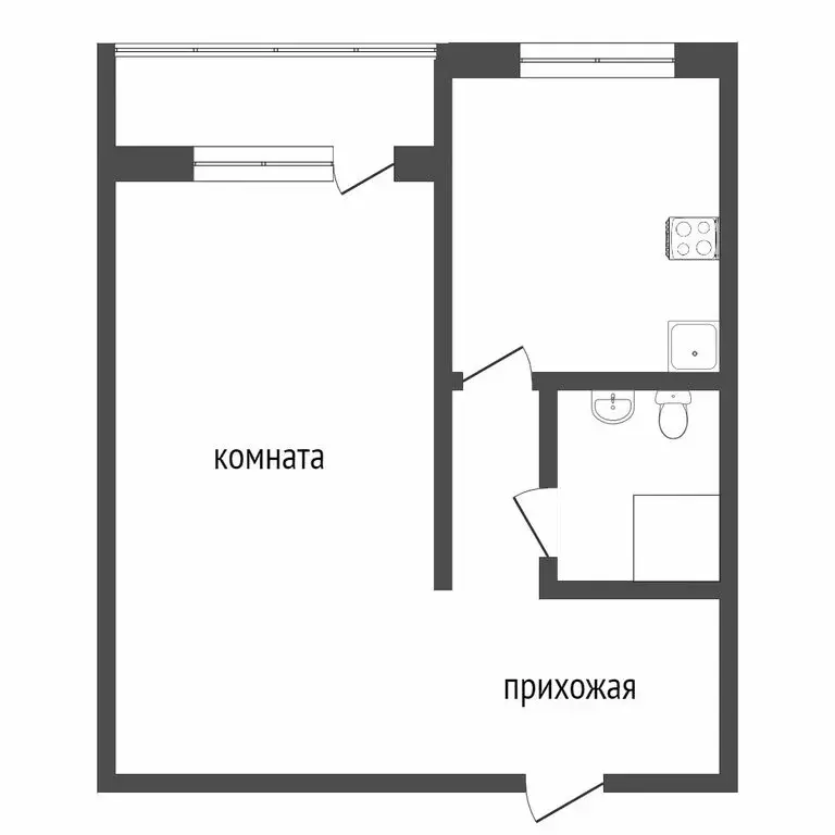 1-комнатная квартира: Сочи, улица Гастелло, 27 (42 м) - Фото 0