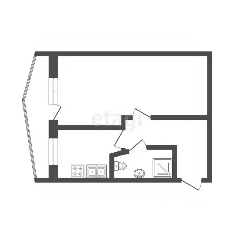 1-к кв. Мордовия, Саранск ул. Веселовского, 43 (27.8 м) - Фото 2