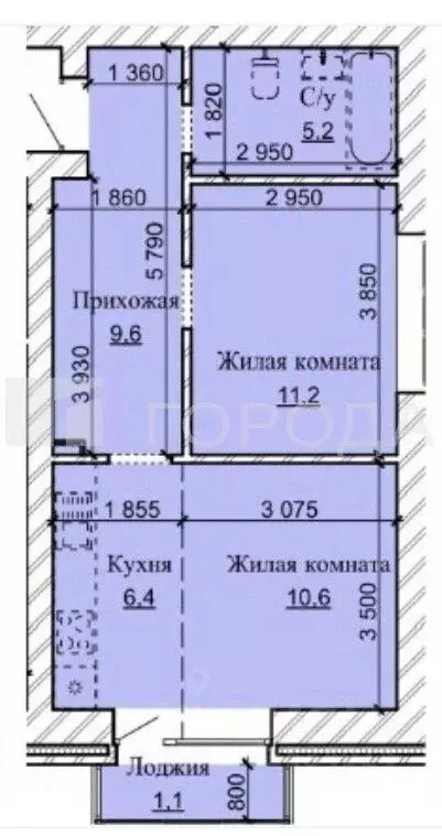 2-к кв. Алтайский край, Барнаул городской округ, Южный рп ул. Герцена, ... - Фото 1